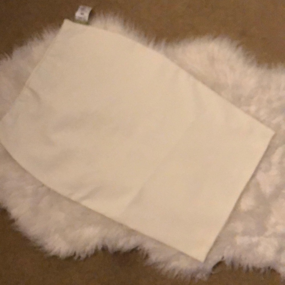 White spandex skirt